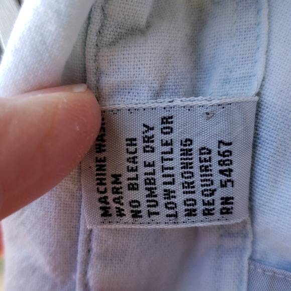 Venezia authentic 80s/90s denim shirt w/ silvertone collar points & shoulder pad - Picture 11 of 12